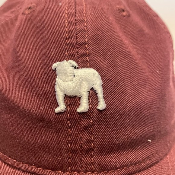 Legacy Brand Maroon Cap White Dog Logo Twill Cap/Hat - Picture 3 of 8